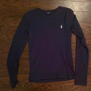 Ralph Lauren Sport long sleeve navy blue t shirt